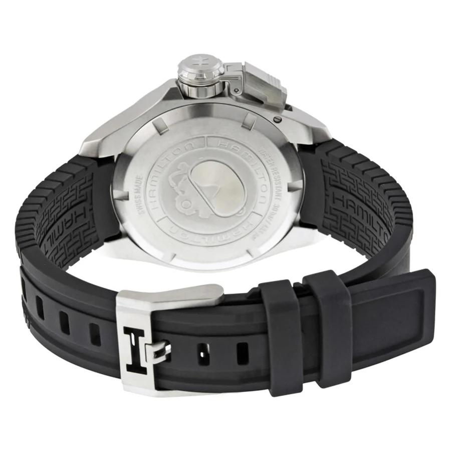 Hamilton Men's H77605335 Khaki Navy Frogman Auto Watch - Image 3