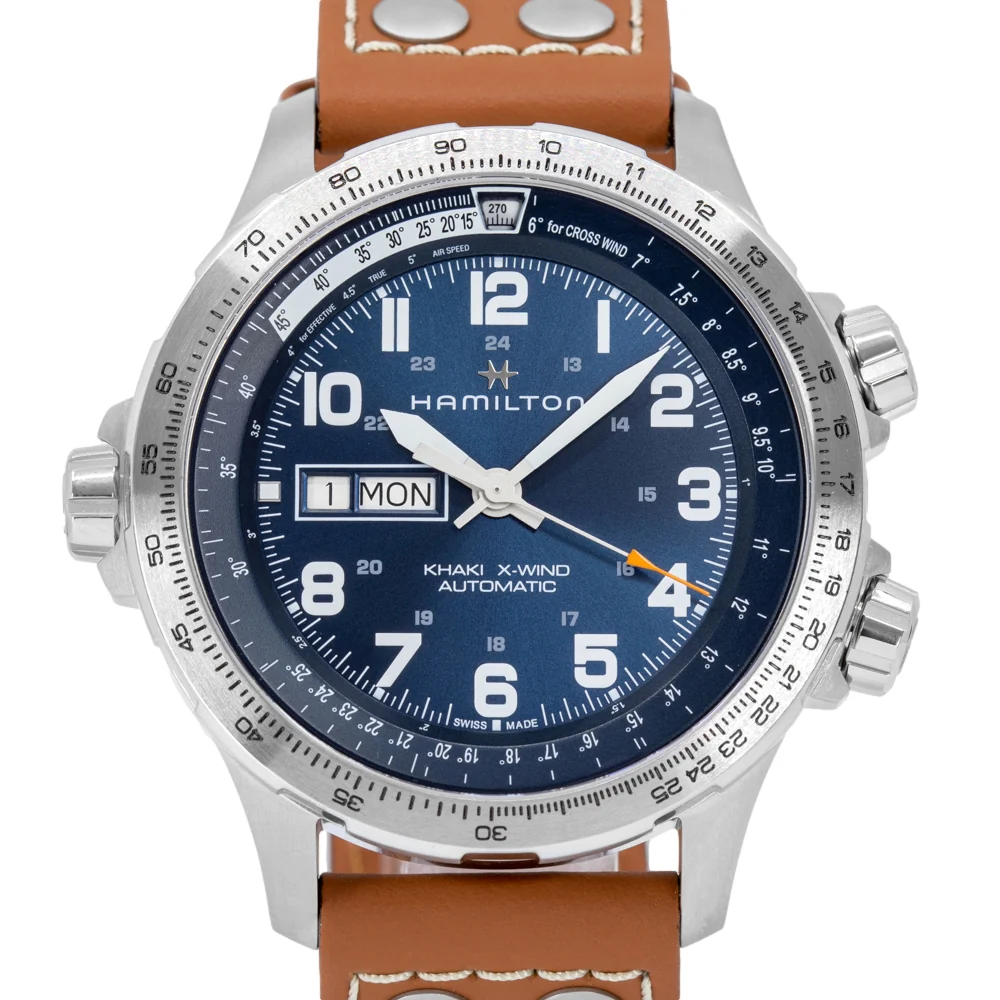 Hamilton Men's H77765541 X-Wind Blue Dial Watch - Image 2
