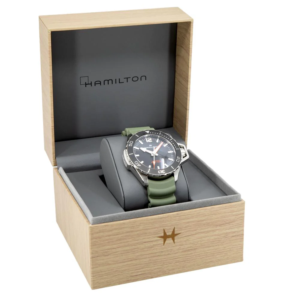 Hamilton Men's H77825331 Khaki Navy Frogman Auto - Image 7