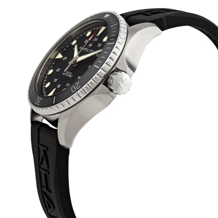 Hamilton Men's H82515330 Khaki Navy Scuba Black Dial Watch - Image 2