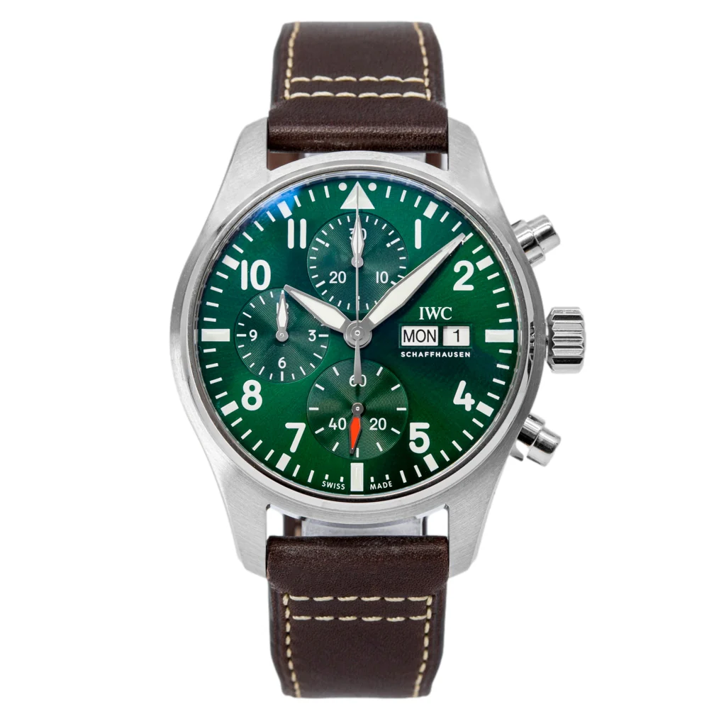 IWC IW388103 Pilot's 41 Green Dial Automatic Chronograph - Image 3