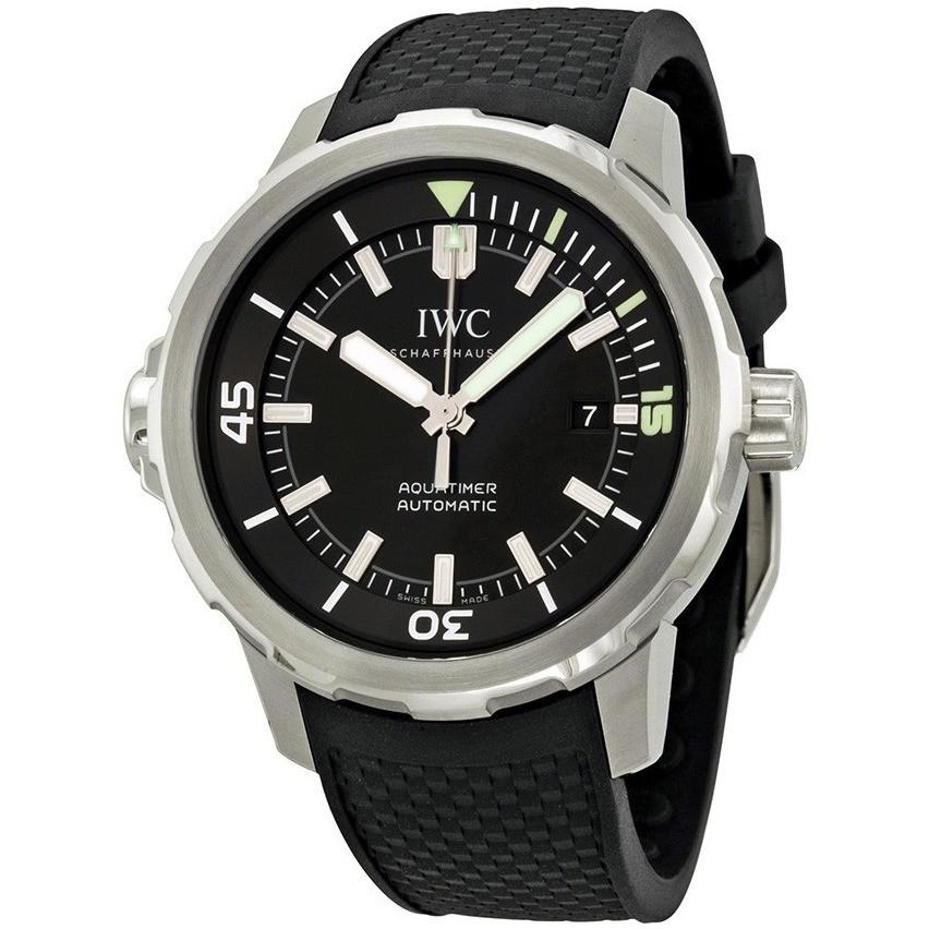 IWC Men's IW329001 Aquatimer Black Dial Watch