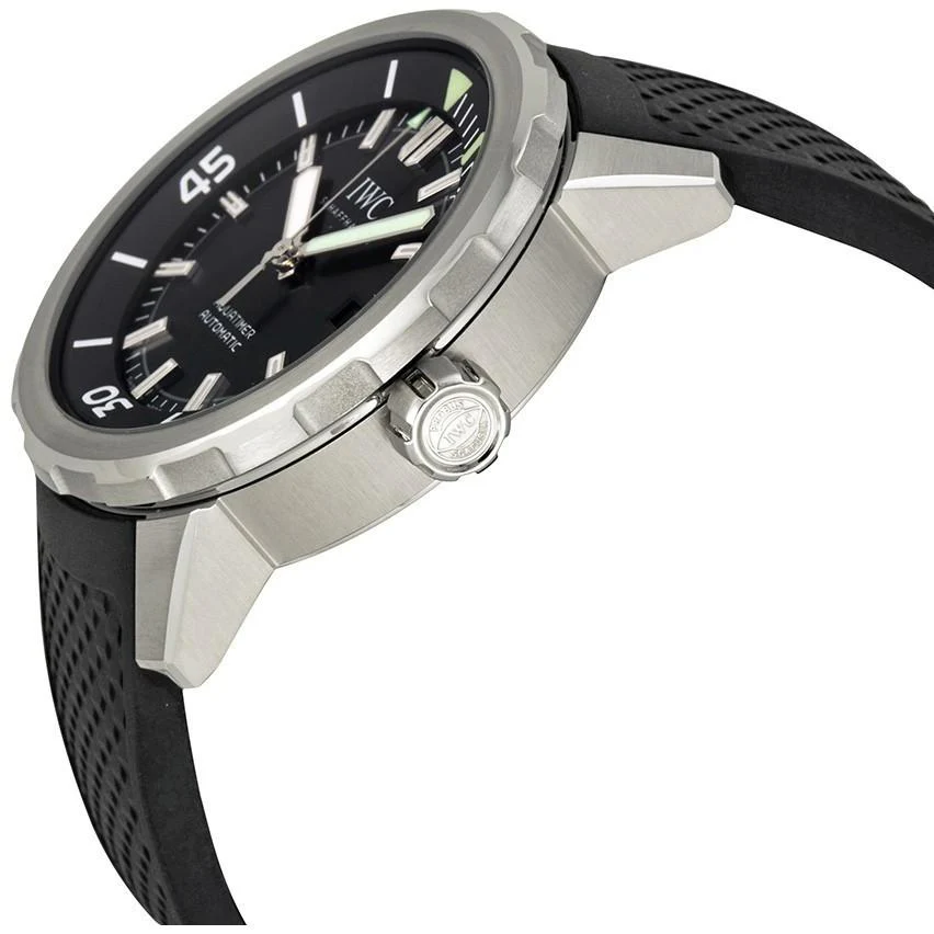 IWC Men's IW329001 Aquatimer Black Dial Watch - Image 2