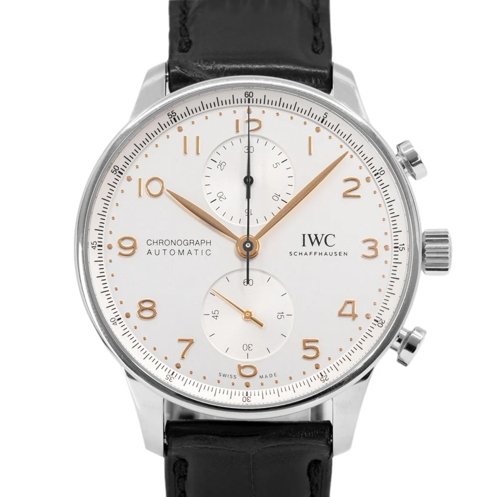 IWC Men's IW371604 Portugieser Chrono Silver Dial Watch - Image 2