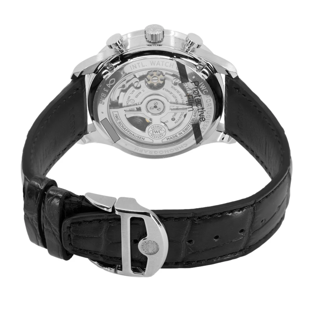 IWC Men's IW371604 Portugieser Chrono Silver Dial Watch - Image 5