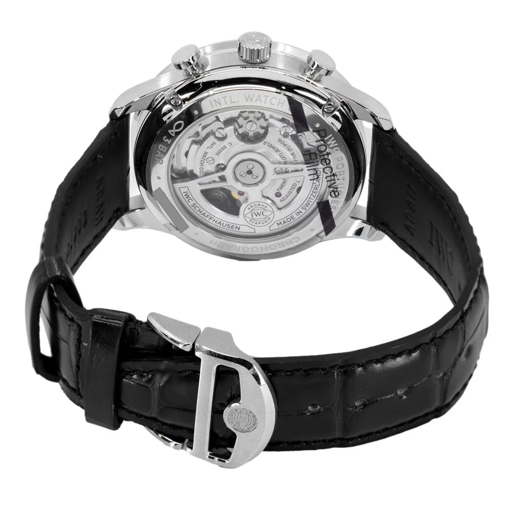 IWC Men's IW371606 Portugieser Chrono Blue Dial Watch - Image 4