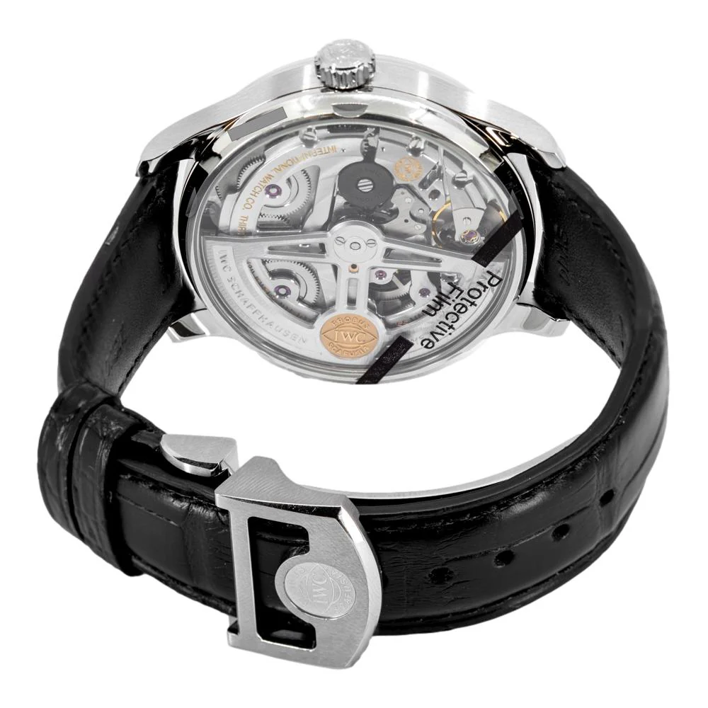 IWC Men's IW500704 Portuguese White Dial Watch - Image 4