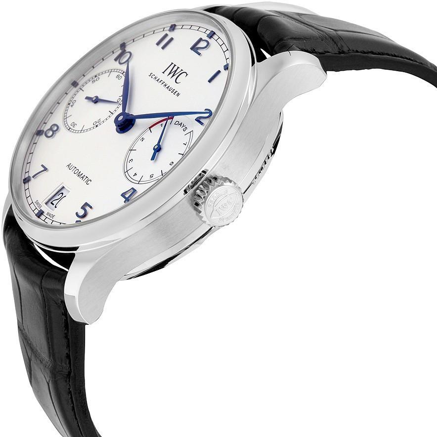 IWC Men's IW500705 Portuguese Silver Dial Plated Auto Watch - Image 2