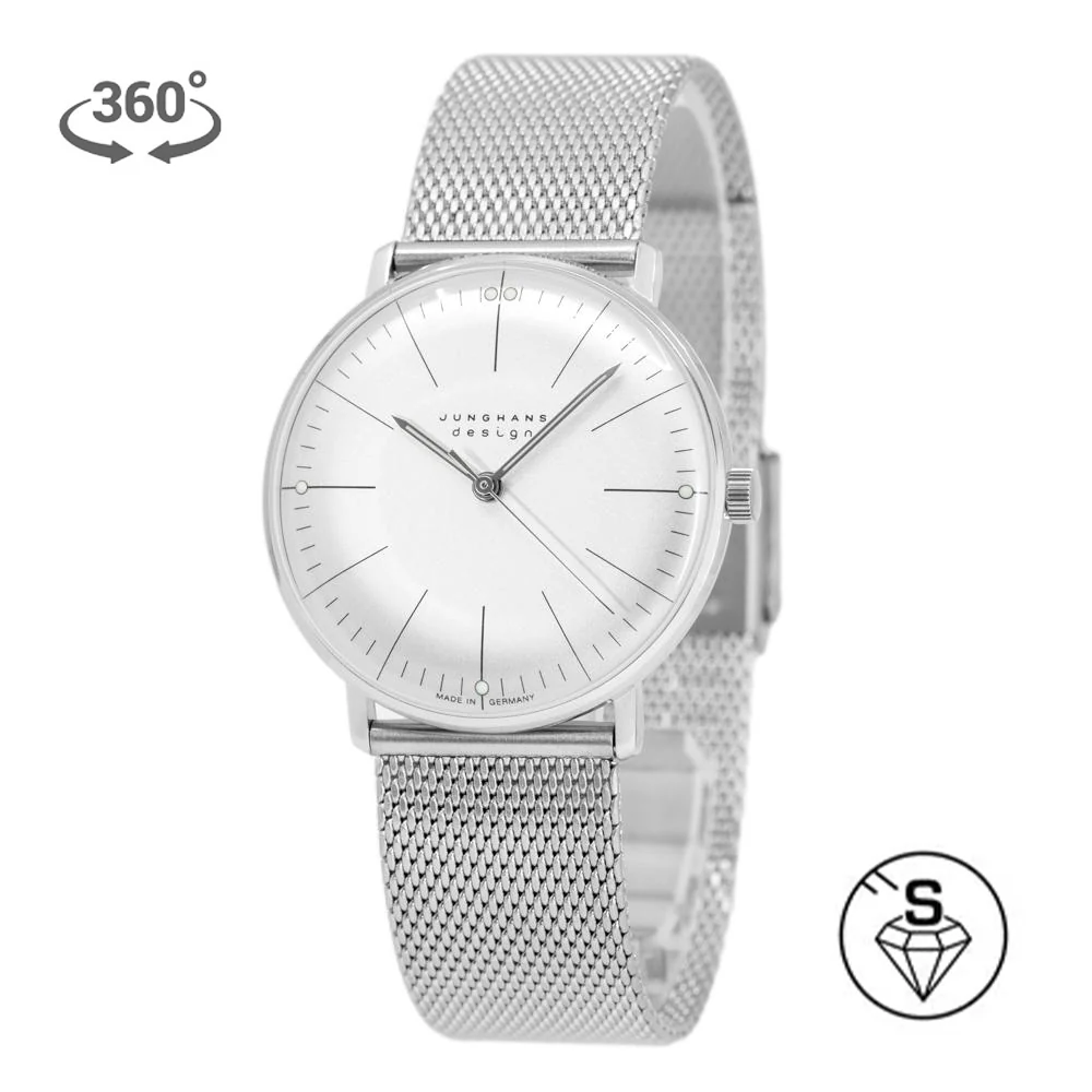 Junghans 027/3004.46 Max Bill White Dial Sapphire Watch