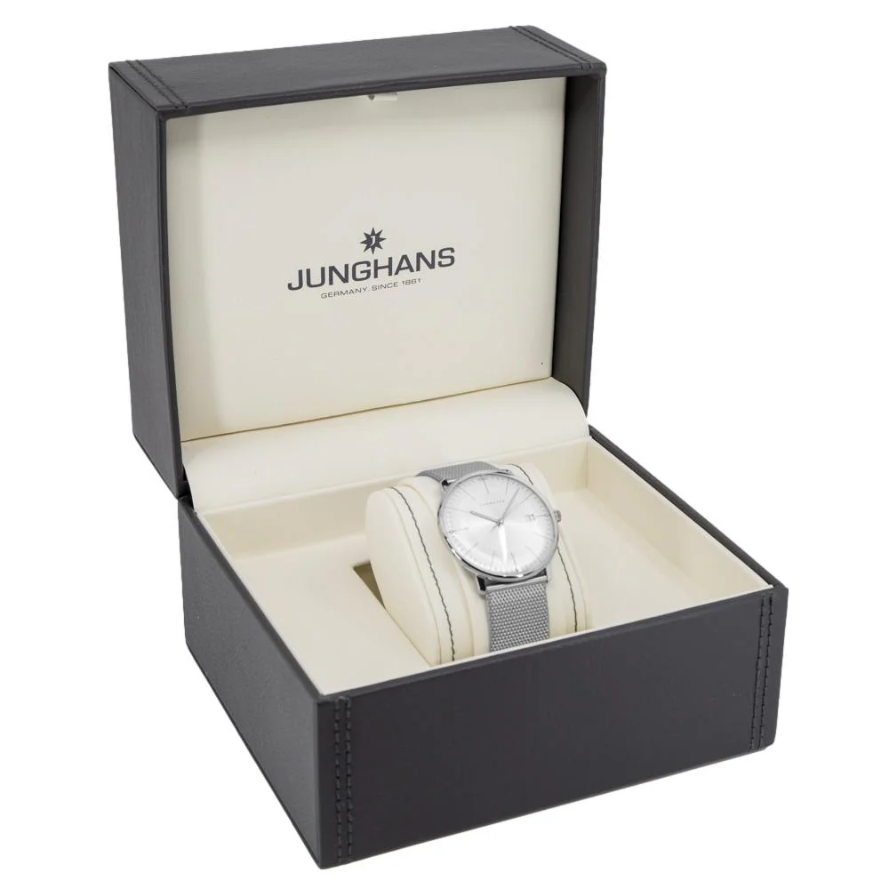 Junghans 41/4463.46 Max Bill Quartz Silver Dial Watch - Image 10