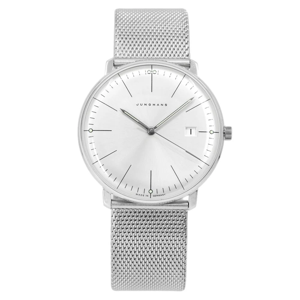 Junghans 41/4463.46 Max Bill Quartz Silver Dial Watch - Image 4
