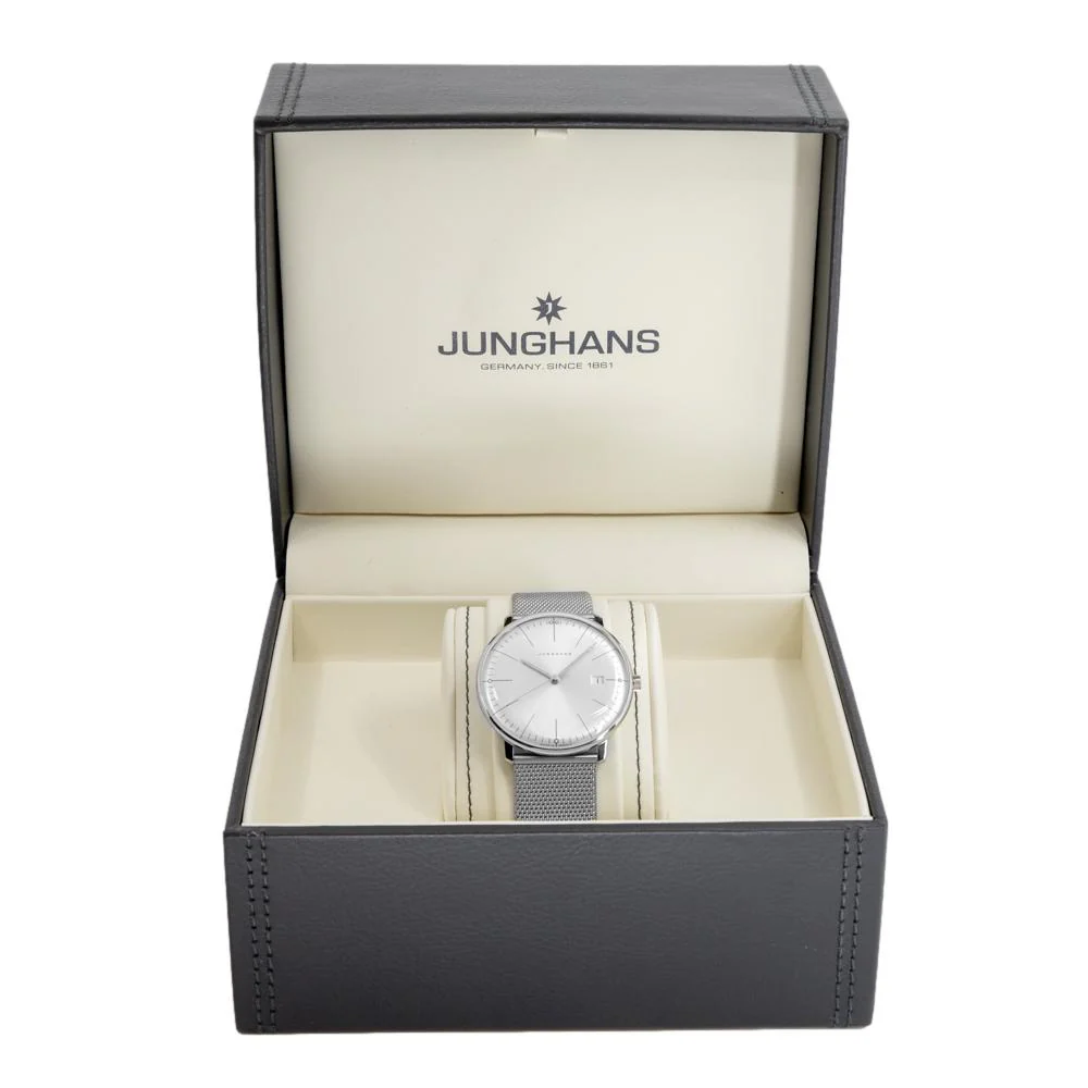 Junghans 41/4463.46 Max Bill Quartz Silver Dial Watch - Image 9