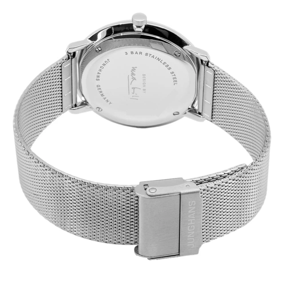 Junghans 41/4463.48 Max Bill Silver Dial Quartz Watch - Image 4