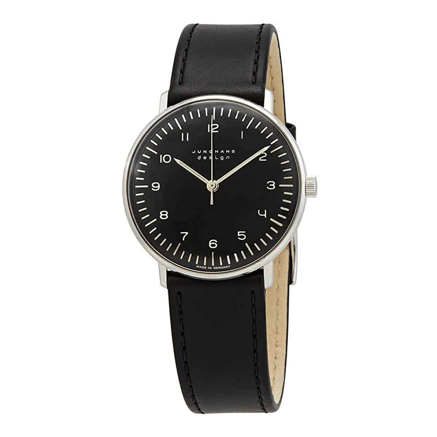 Junghans Men's 027/3702.04 Max Bill Black Dial Watch