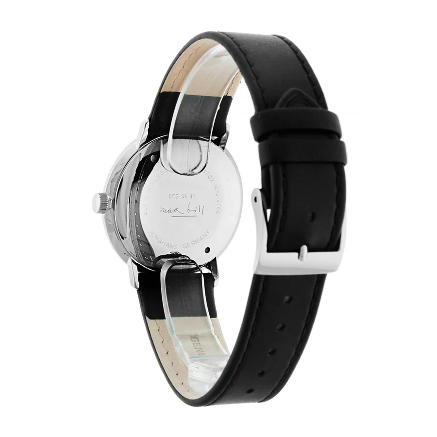 Junghans Men's 027/3702.04 Max Bill Black Dial Watch - Image 3