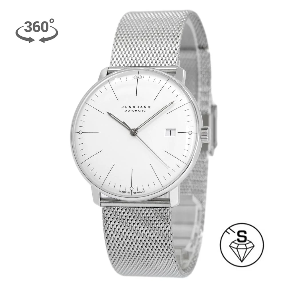 Junghans Men's 027/4002.44 Max Bill White Dial Watch