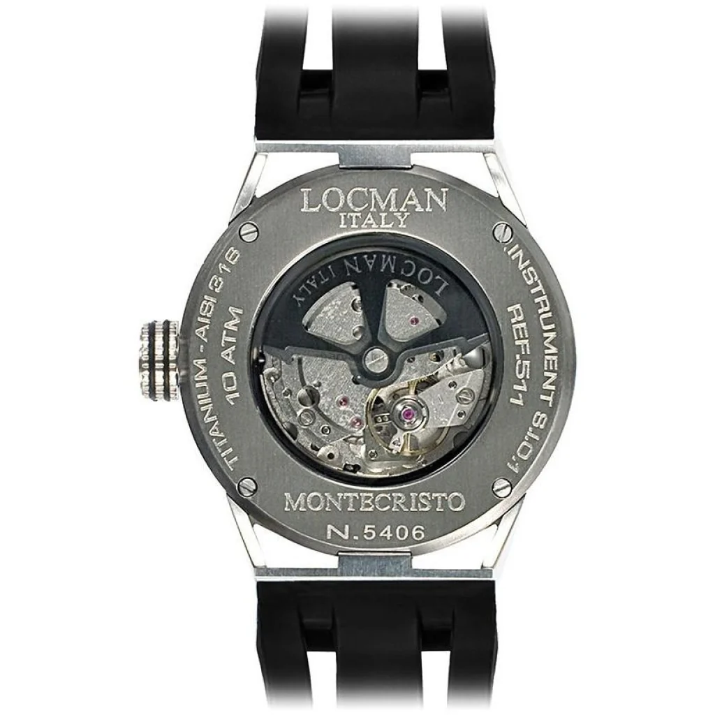 Locman Montecristo Mens 051100BKFBL0GOK  Stainless Steel. Titan Automatico Watch - Image 3