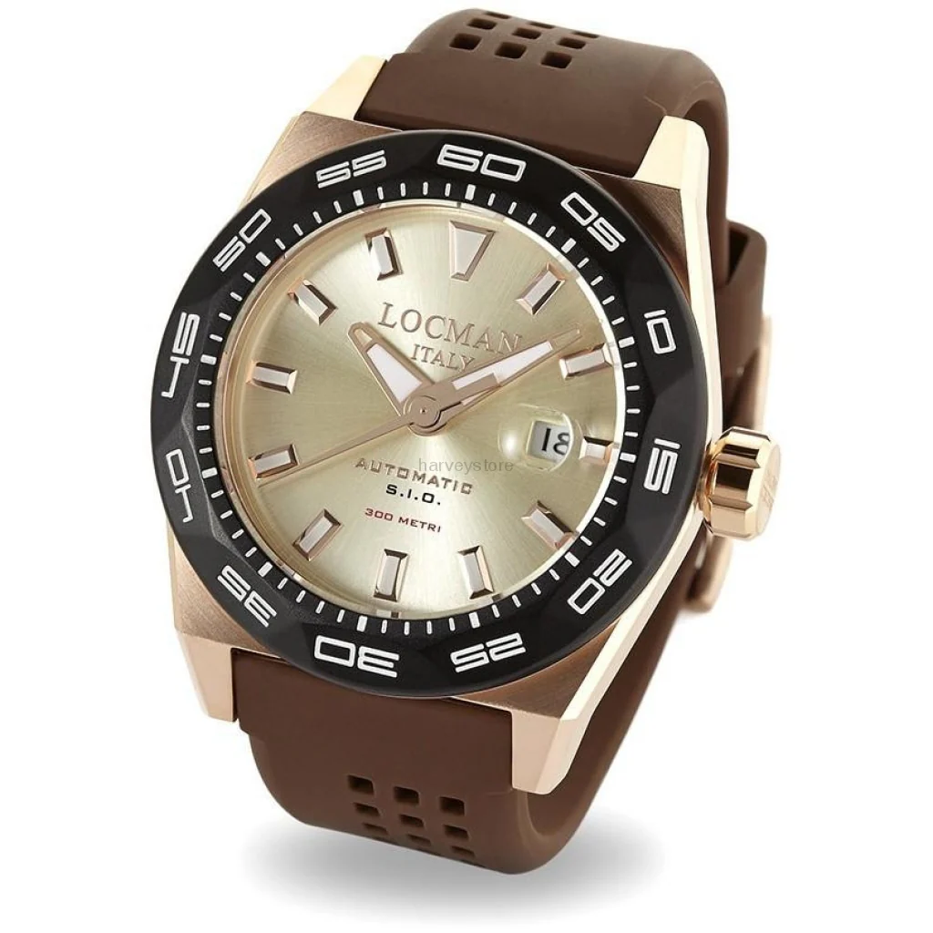 Locman Stealth Mens 0215V6-RKAV5NS2N Stainless Steel. Titan Automatico Watch