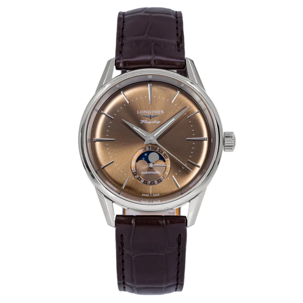 Longines L4.815.4.62.2 Flagship Heritage Moonphase Auto - Image 3