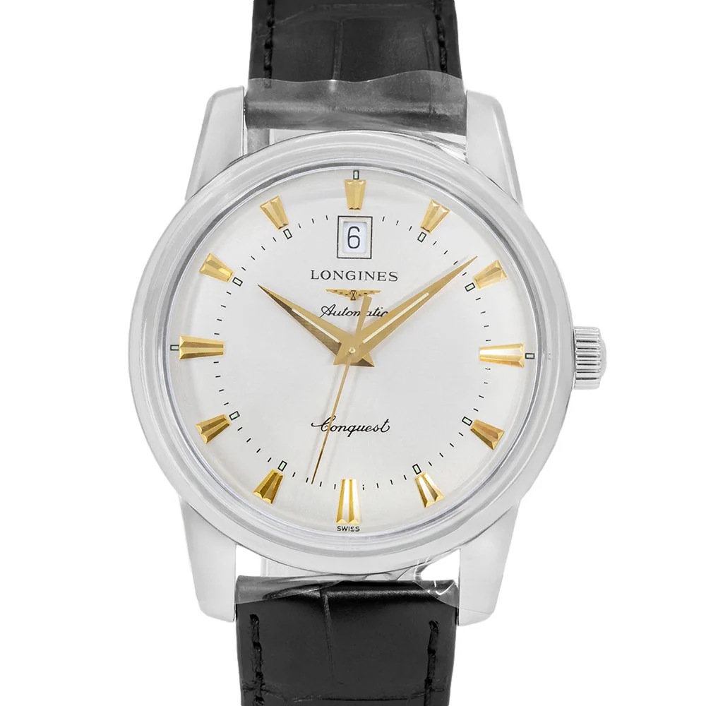 Longines Men's L1.645.4.75.4 Heritage Silver Dial Automatic - Image 2