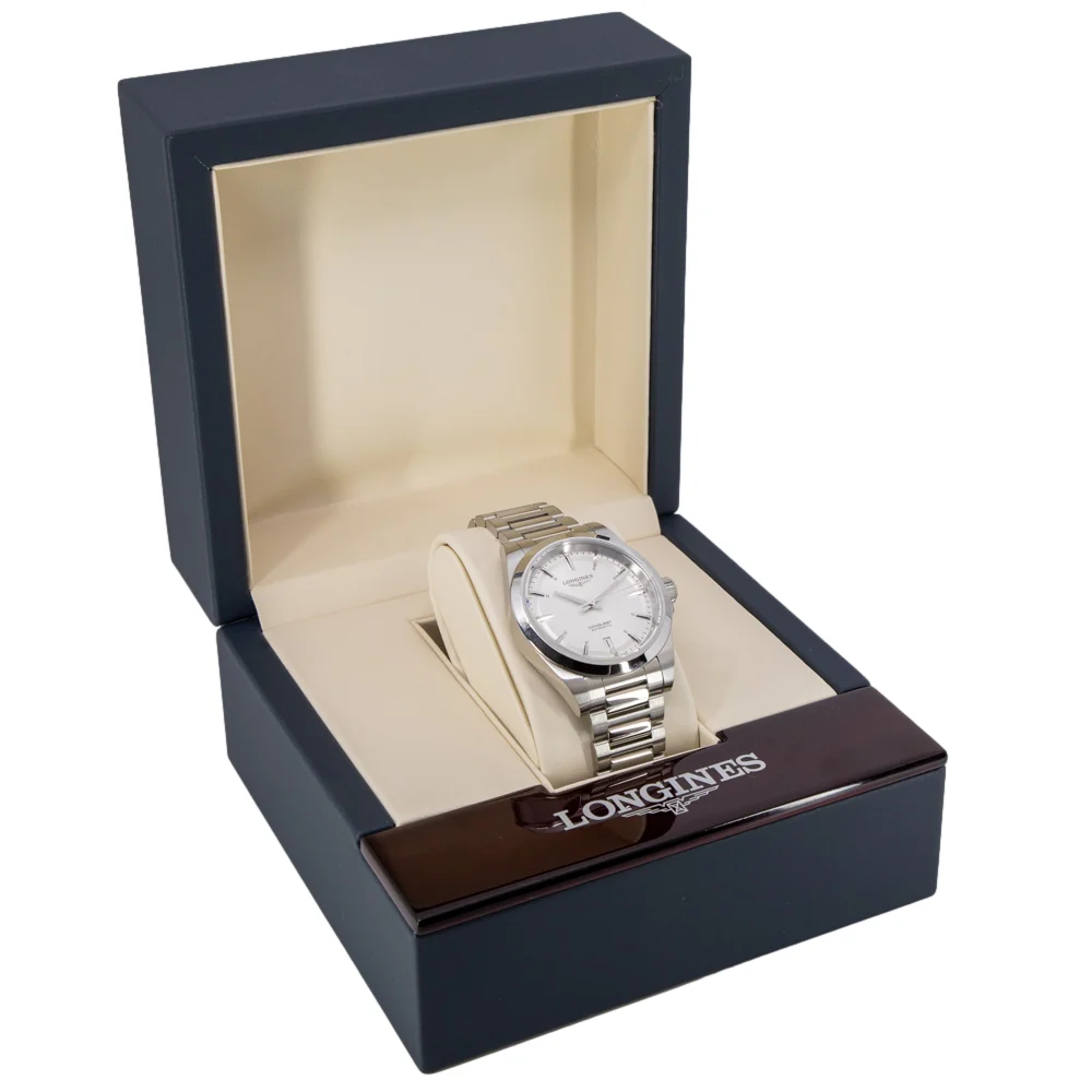 Longines Men's L3.720.4.72.6 Conquest Silver Dial Automatic - Image 9