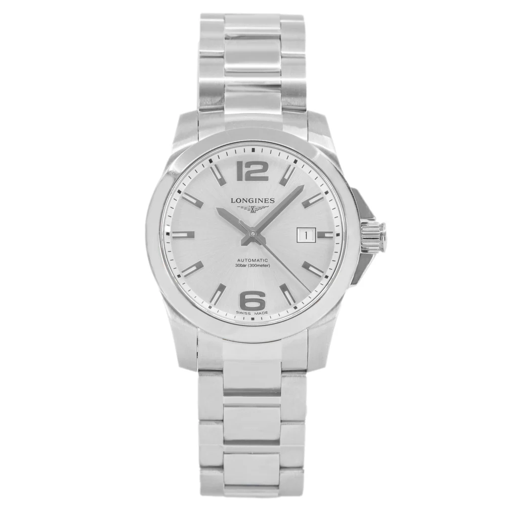 Longines Men's L3.777.4.76.6 Conquest Silver Dial Auto - Image 4