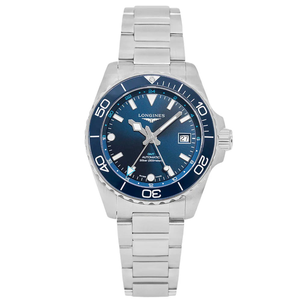 Longines Men's L3.790.4.96.6 Hydroconquest 41mm Auto GMT - Image 3