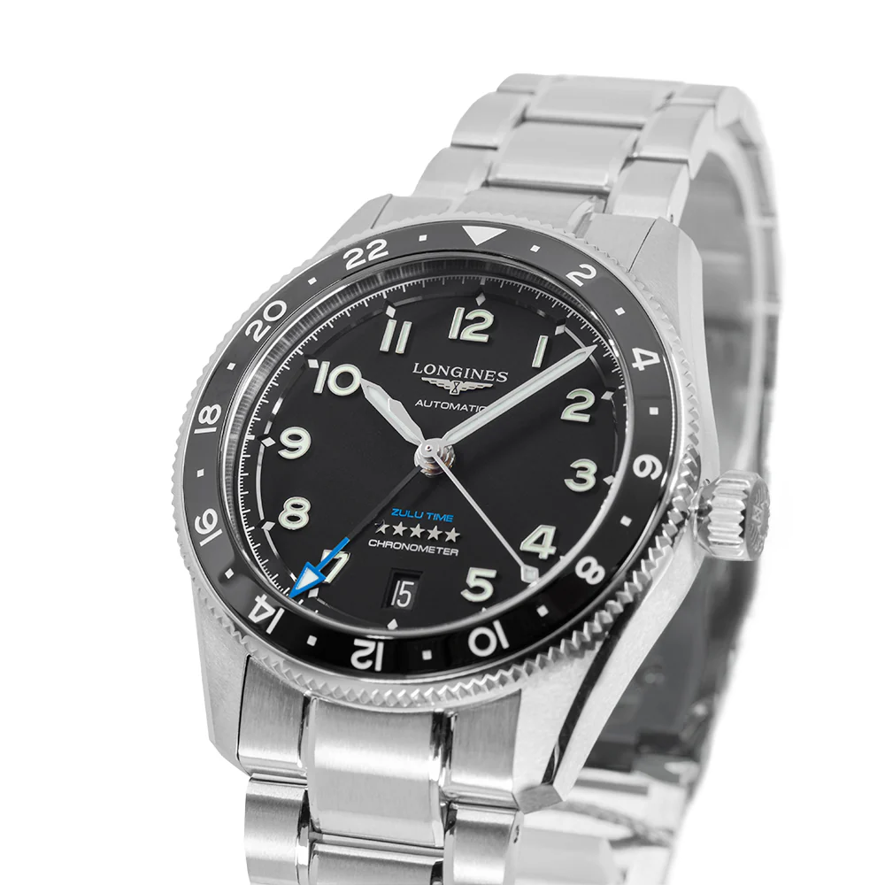 Longines Men's L3.802.4.53.6 Spirit Zulu Time Chronometer - Image 10
