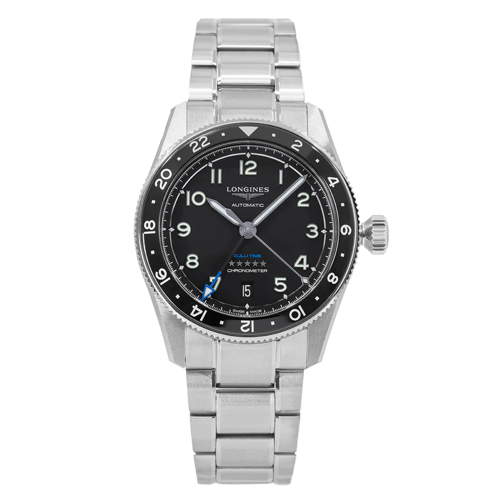 Longines Men's L3.802.4.53.6 Spirit Zulu Time Chronometer - Image 3