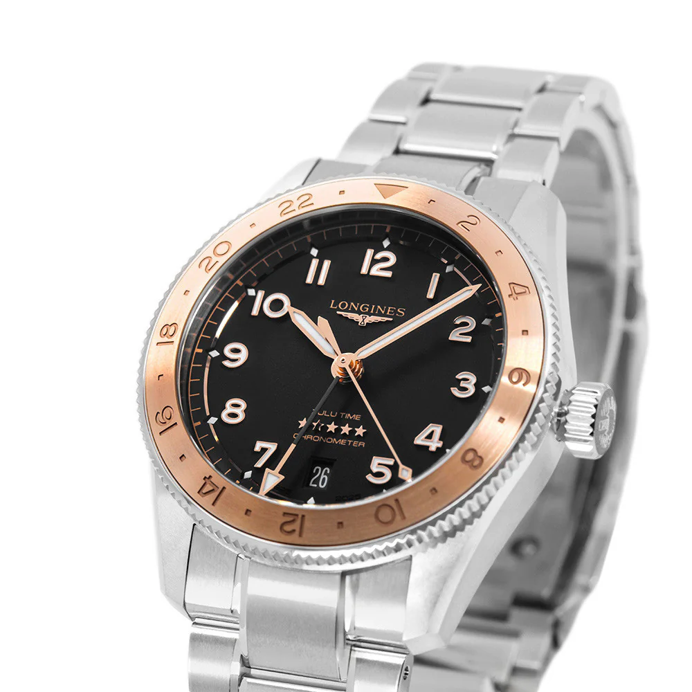 Longines Men's L3.803.5.53.6 Spirit Zulu Time 1925 39mm Auto - Image 12