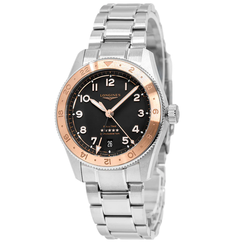 Longines Men's L3.803.5.53.6 Spirit Zulu Time 1925 39mm Auto - Image 2