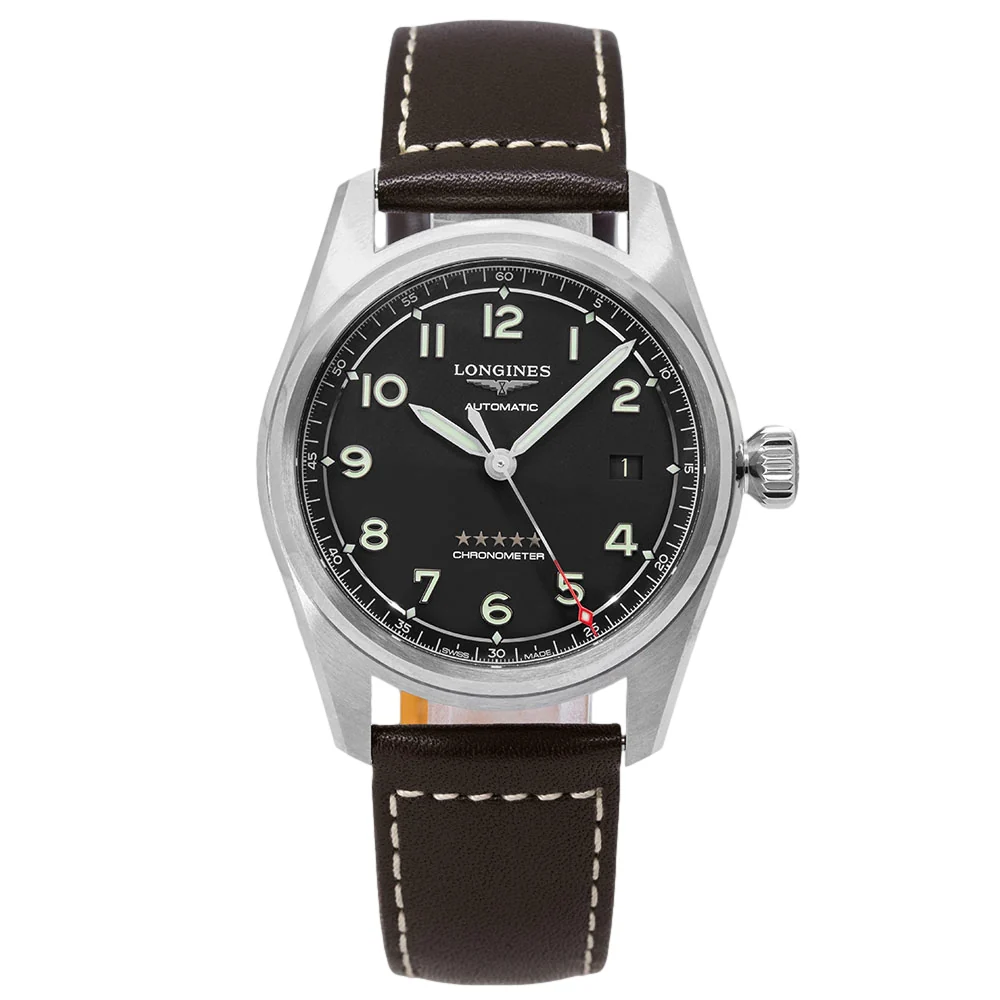 Longines Men's L3.810.4.53.0 Spirit Black Dial COSC Auto - Image 2