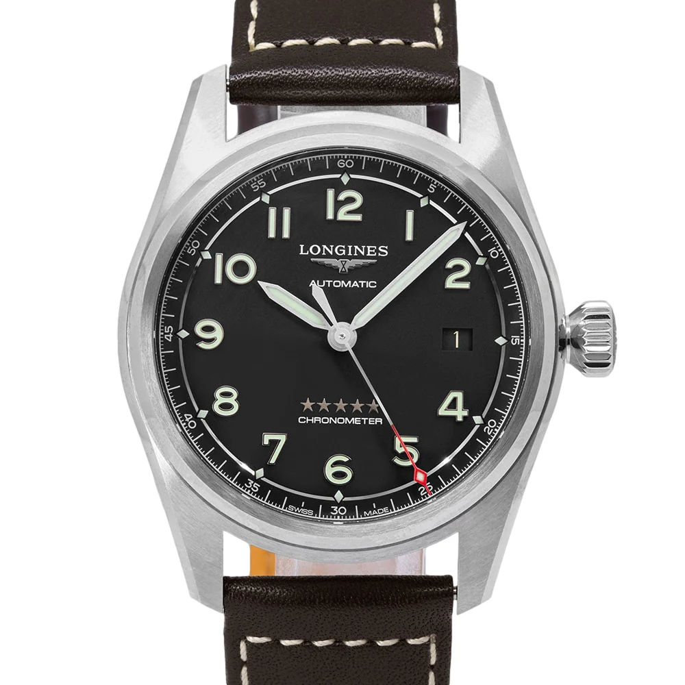 Longines Men's L3.810.4.53.0 Spirit Black Dial COSC Auto - Image 3