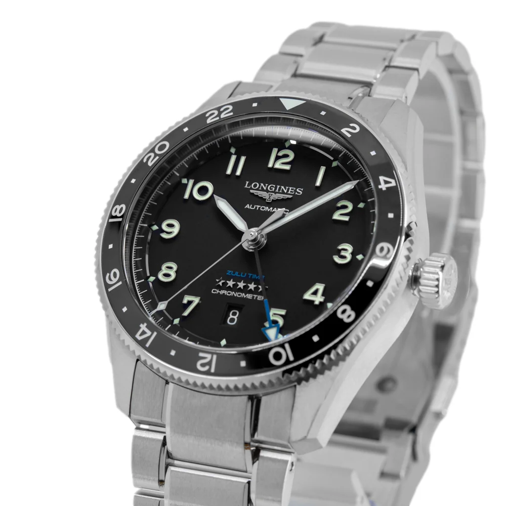 Longines Men's L3.812.4.53.6 Spirit Zulu Time 42mm Automatic - Image 10