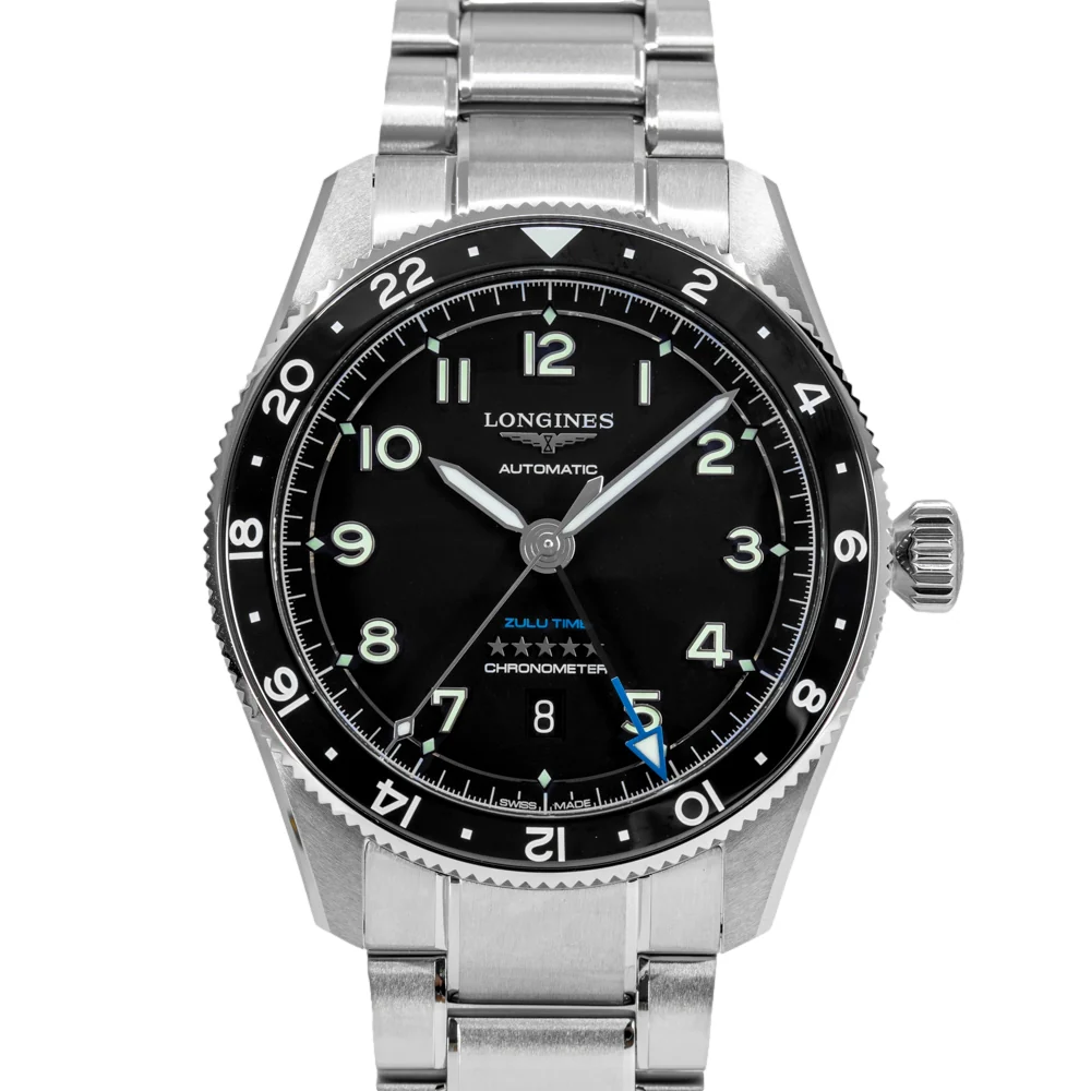 Longines Men's L3.812.4.53.6 Spirit Zulu Time 42mm Automatic - Image 2