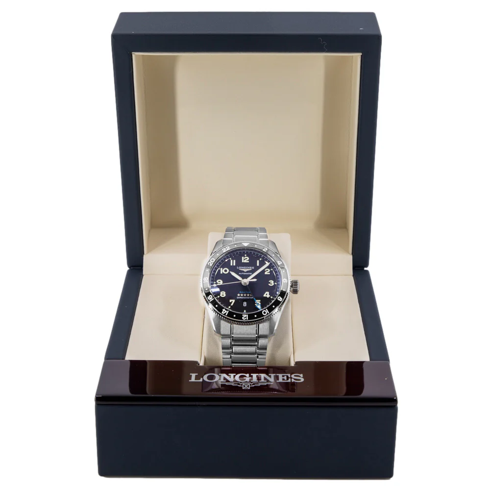 Longines Men's L3.812.4.53.6 Spirit Zulu Time 42mm Automatic - Image 8