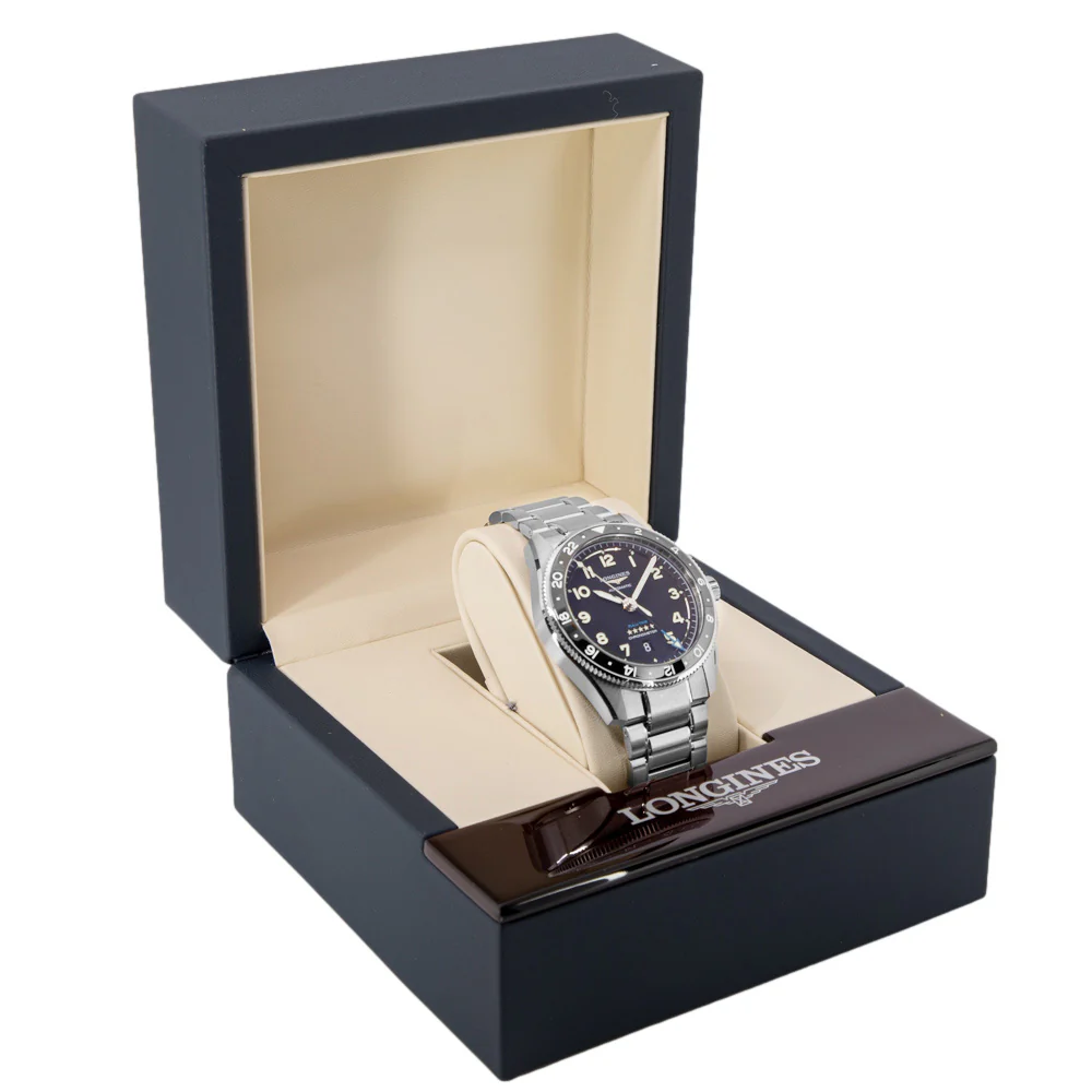 Longines Men's L3.812.4.53.6 Spirit Zulu Time 42mm Automatic - Image 9