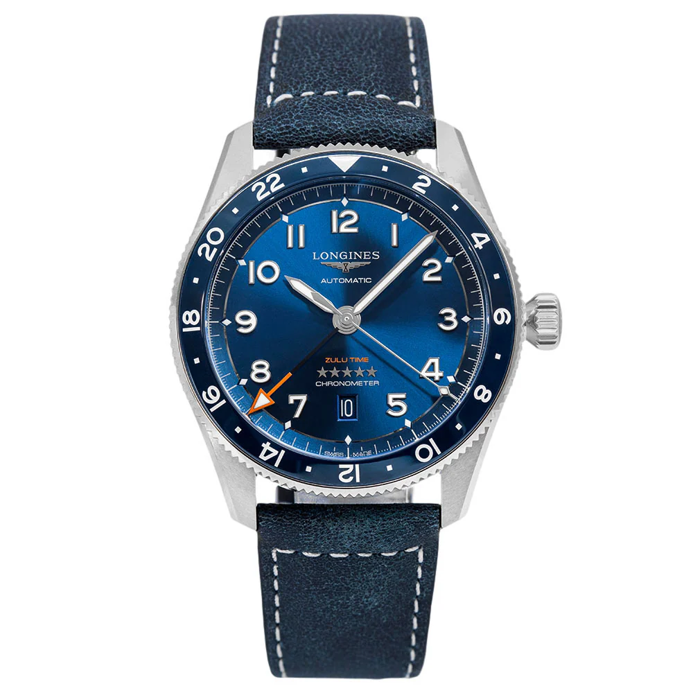 Longines Men's L3.812.4.93.2 Spirit Zulu Time Chronometer - Image 3