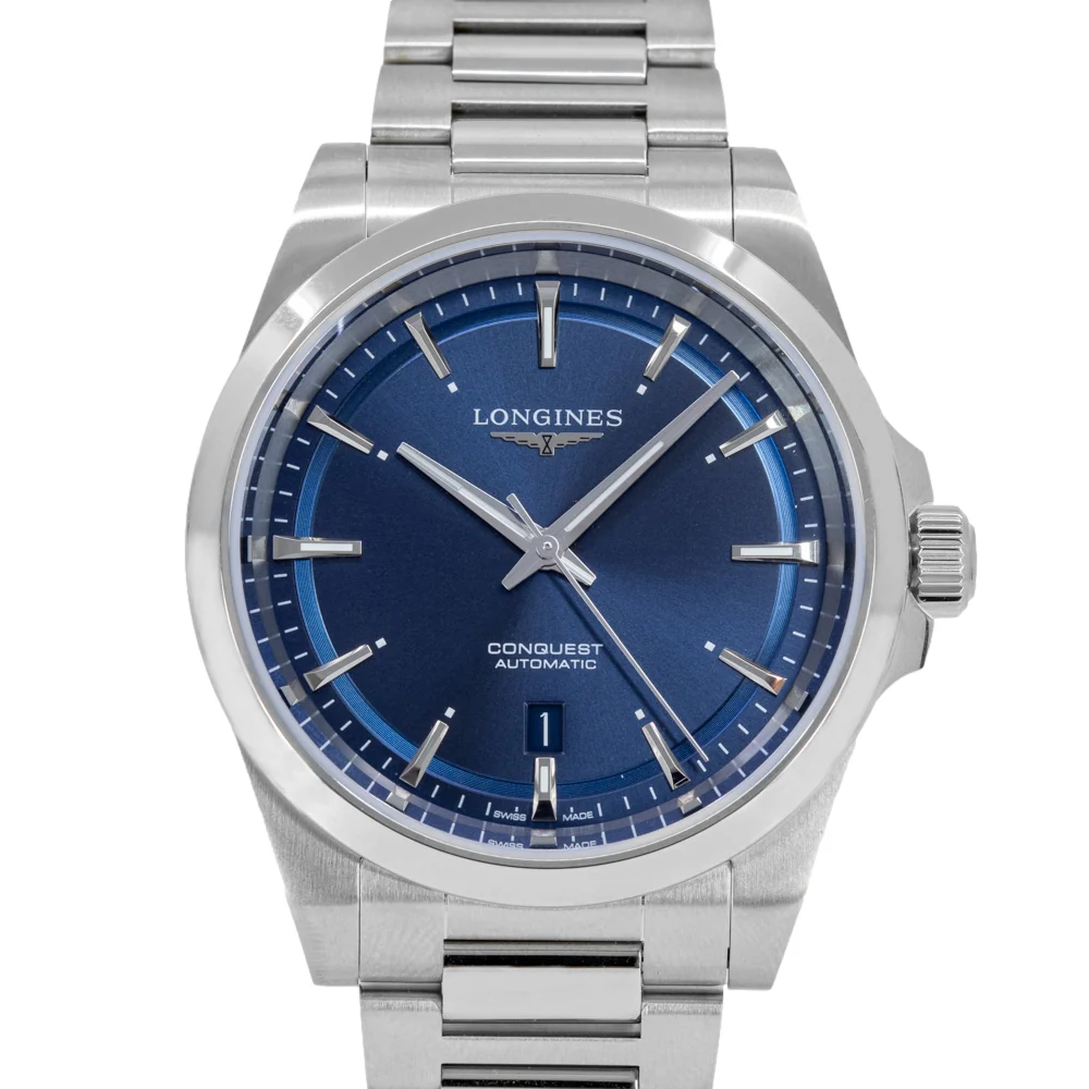 Longines Men's L3.830.4.92.6 Conquest Blue Dial Automatic - Image 2