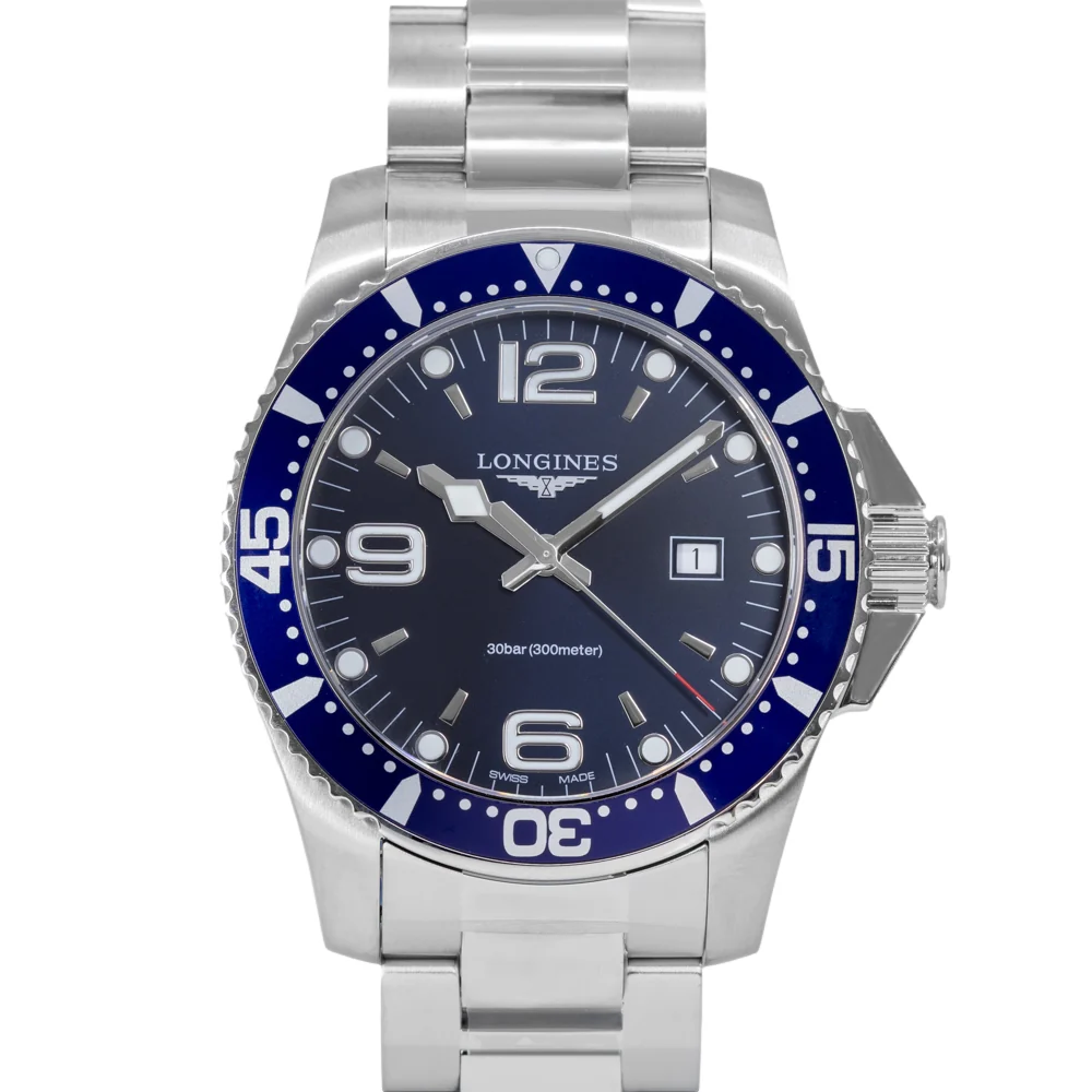 Longines Men's L3.840.4.96.6 HydroConquest 44mm Quartz - Image 2