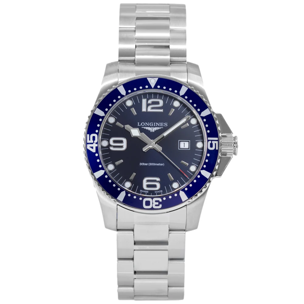 Longines Men's L3.840.4.96.6 HydroConquest 44mm Quartz - Image 3