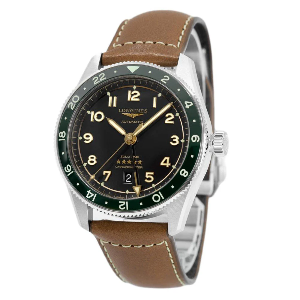 Longines Men's watch L3.812.4.63.2 Spirit Zulu Time 42 Grey