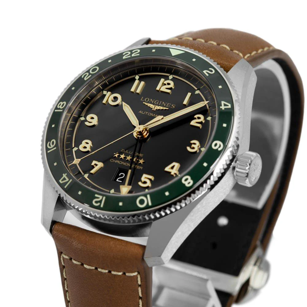 Longines Men's watch L3.812.4.63.2 Spirit Zulu Time 42 Grey - Image 10