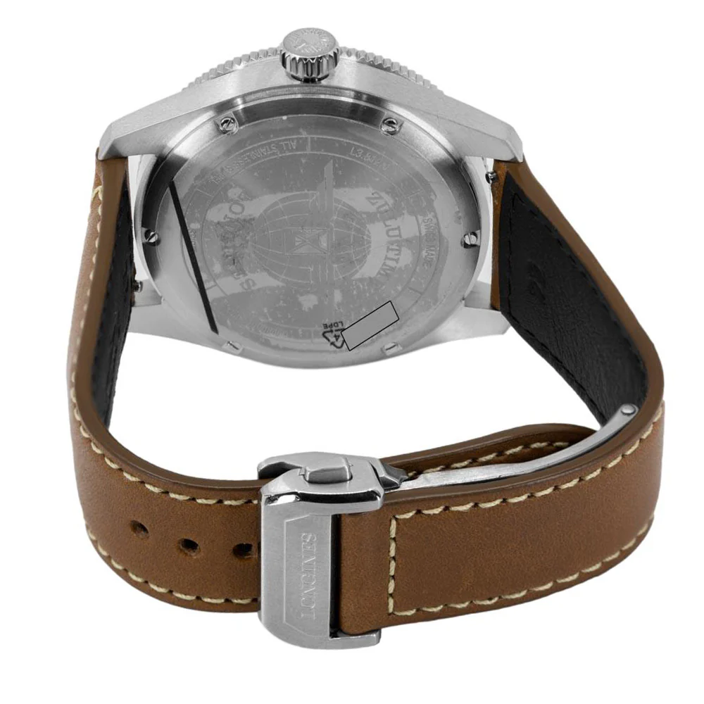 Longines Men's watch L3.812.4.63.2 Spirit Zulu Time 42 Grey - Image 5