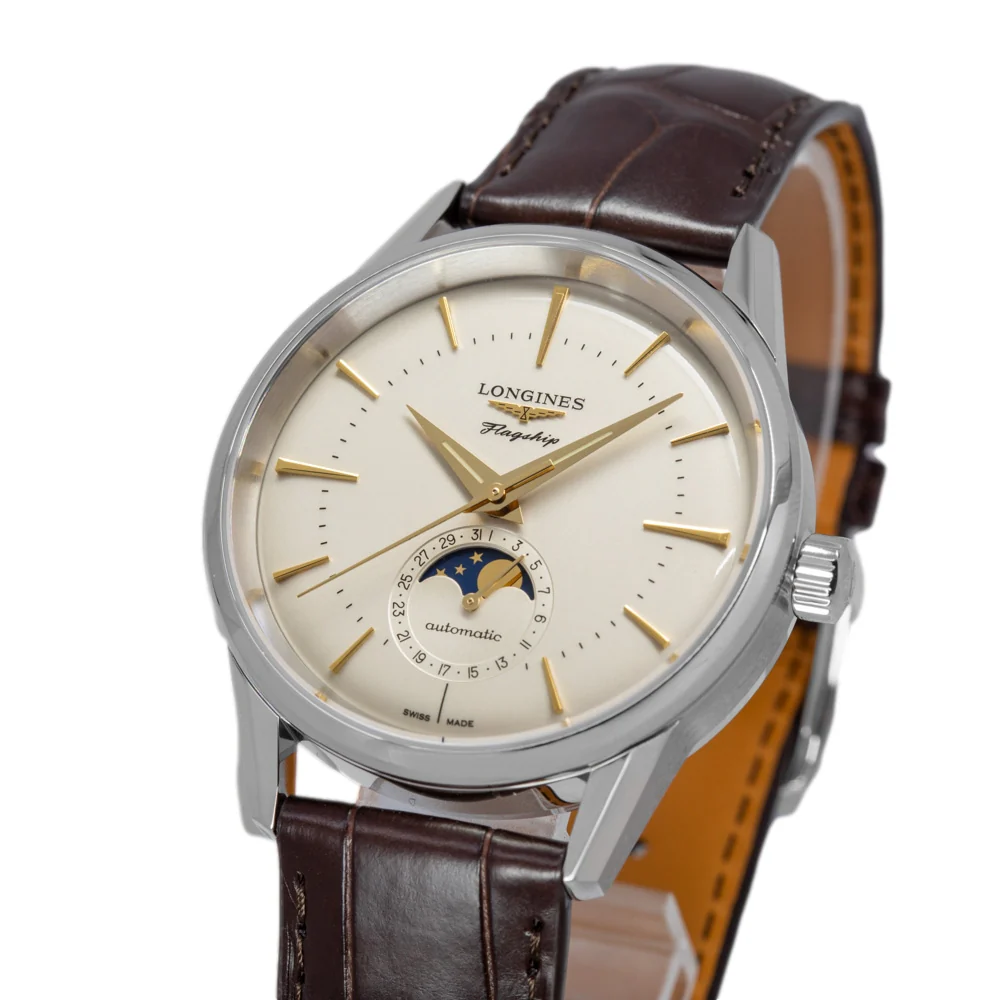 Longines Men's L4.815.4.78.2 Flagship Heritage Automatic - Image 10