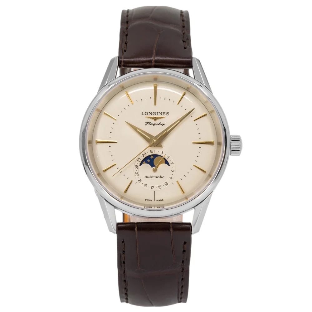 Longines Men's L4.815.4.78.2 Flagship Heritage Automatic - Image 3