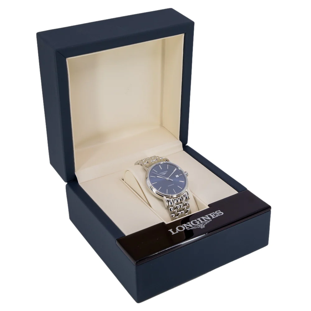 Longines Men's L4.921.4.92.6 Presence Blue Dial Watch - Image 9