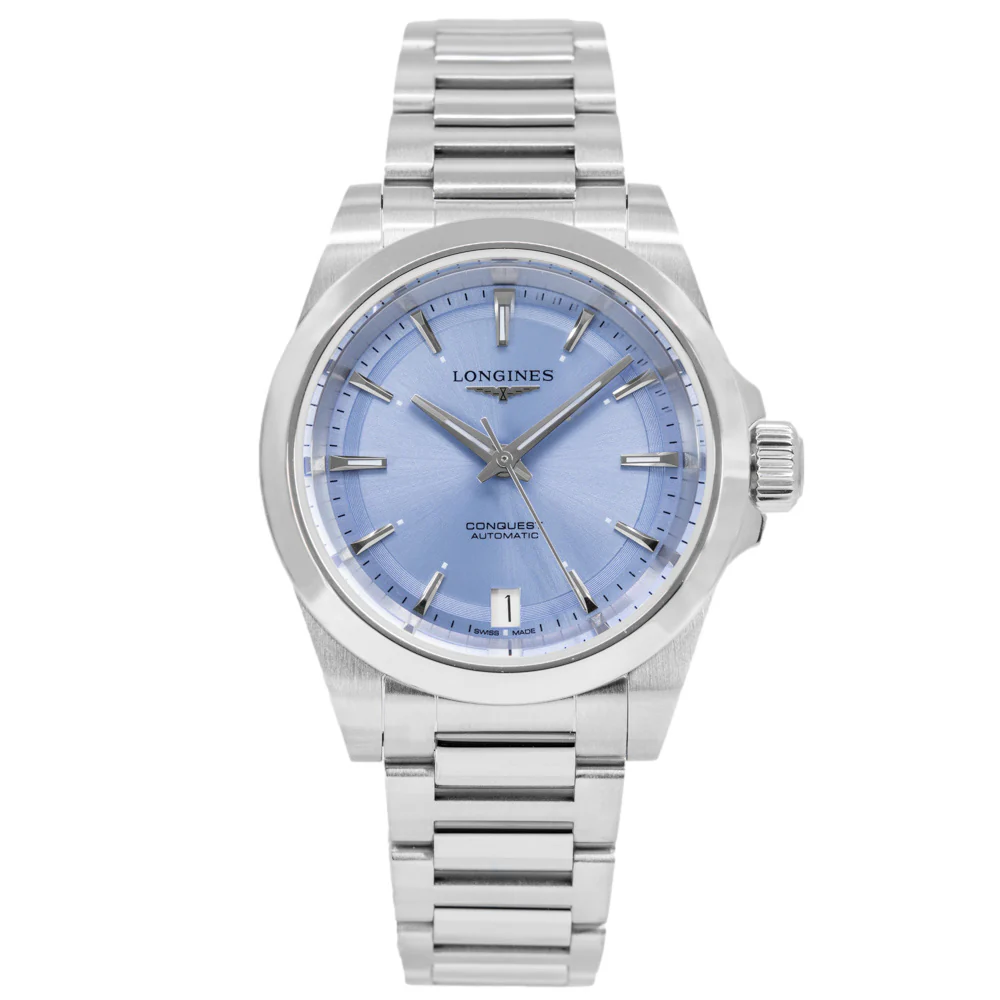 Longines Women's L3.430.4.92.6 Conquest 34mm Blue Dial Auto - Image 3