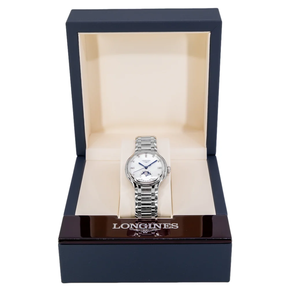 Longines Women's L8.126.4.87.6 Primlauna 34mm Auto Moonphase - Image 8