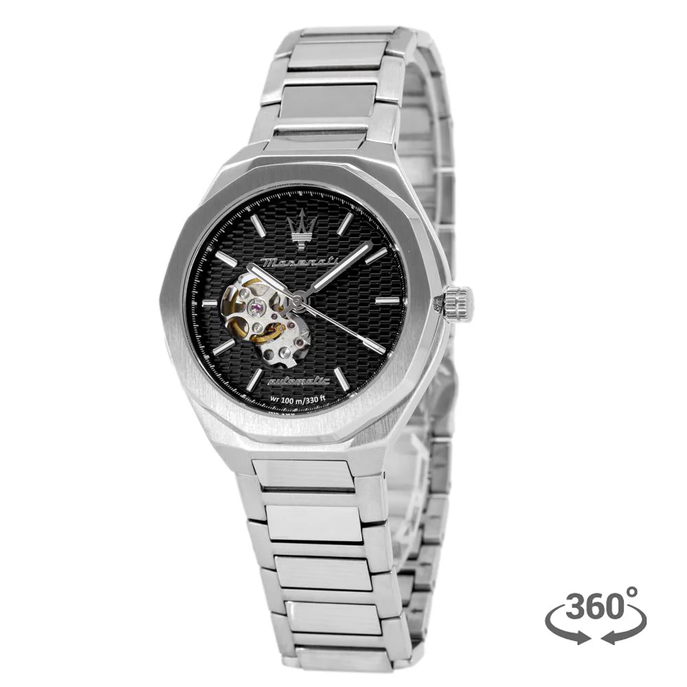 Maserati Men's R8823142002 Stile Black Dial Watch